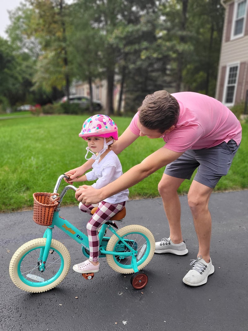 JOYSTAR 12 Inch Kids Bikes with Training Wheels & Basket, Vintage Girls Bike for Toddler of 2-4 Years Old Girls & Boys, Kids Bicycles, Green - Image 4